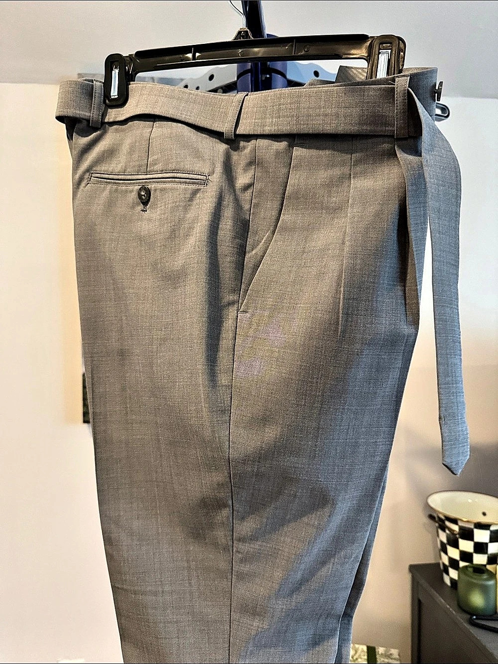 Men's Dress Pants Gray Waist 32 x 30 Like New